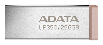 ADATA UR350 unidad flash USB 256 GB USB tipo A 3.2 Gen 1 (3.1 Gen 1) Café, Acero inoxidable