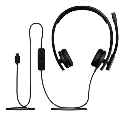 Logitech H570e Auriculares Alámbrico Diadema Oficina/Centro de llamadas USB Tipo C Negro