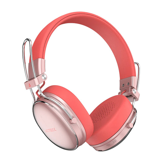 Audífonos Inalámbricos Acteck Over Ear Luxe Chic HP710 Recargables Elite Salmon