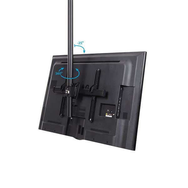 StarTech.com FLATPNLCEIL soporte para pantalla de señalización 190.5 cm (75") Negro