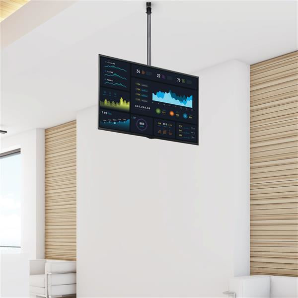 StarTech.com FPCEILPTBSP soporte para pantalla de señalización 190.5 cm (75") Negro