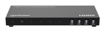 Switch multiviewer HDMI Manhattan de 4 puertos 4K