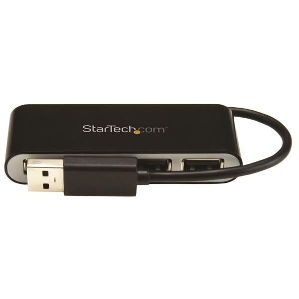 StarTech.com ST4200MINI2 nodo concentrador 480 Mbit/s Negro, Plata