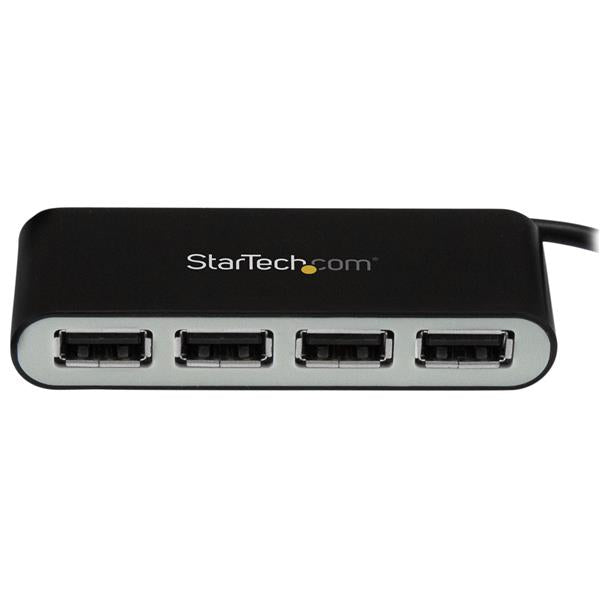 StarTech.com ST4200MINI2 nodo concentrador 480 Mbit/s Negro, Plata