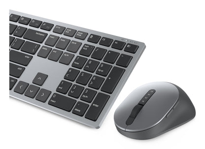 DELL KM7321W teclado Ratón incluido Oficina RF inalámbrico + bluetooth Gris, Titanio