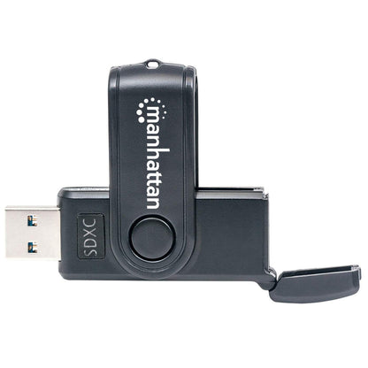 Mini Lector Manhattan Grabador Externo de Tarjetas USB 3.0 Súper Velocidad 24 en 1 Portátil