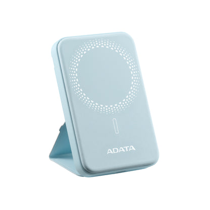 Power Bank Adata Inalámbrico 5000MAH de Carga Rápida QC PD de 20 W Magnético Color Azul