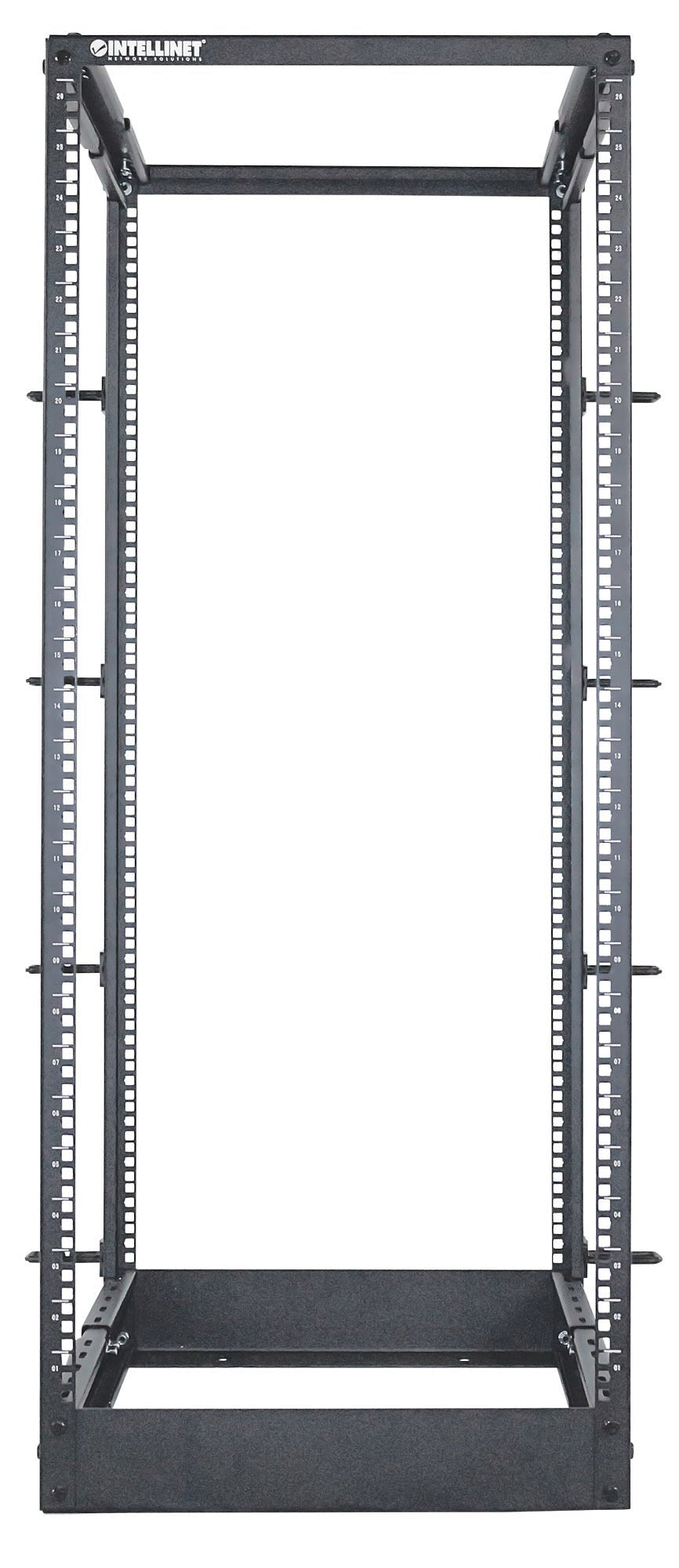 Intellinet 714242 armario rack 26U Rack o bastidor independiente Negro