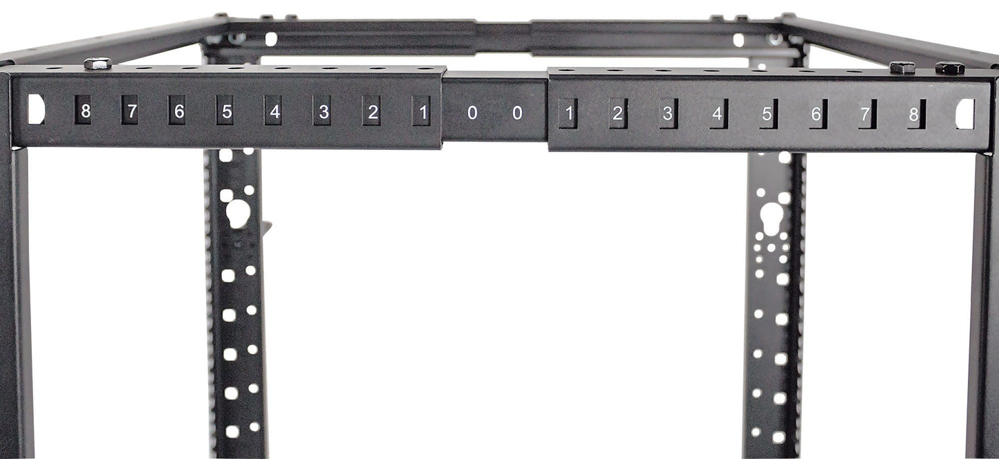 Intellinet 714242 armario rack 26U Rack o bastidor independiente Negro