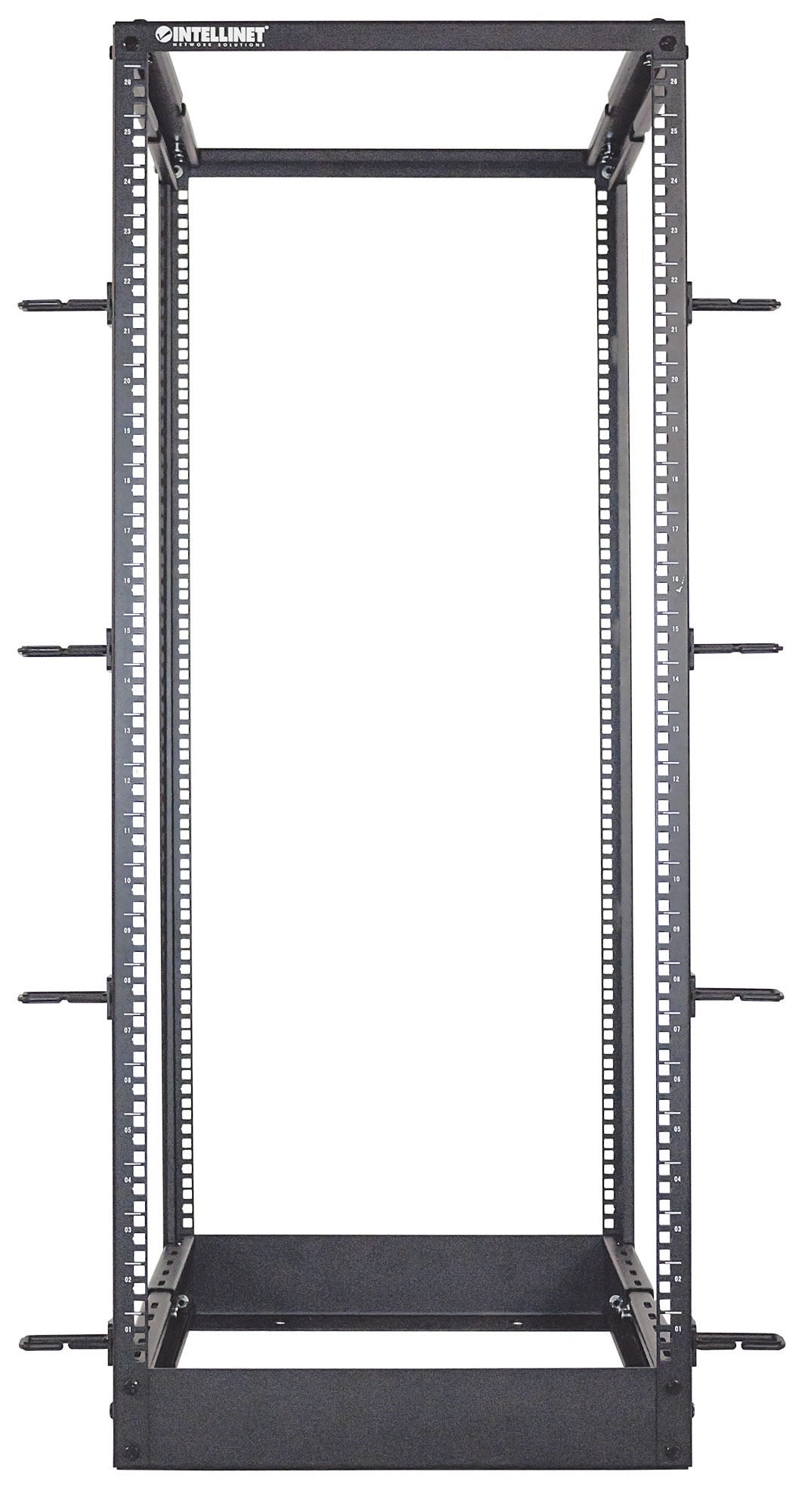 Intellinet 714242 armario rack 26U Rack o bastidor independiente Negro