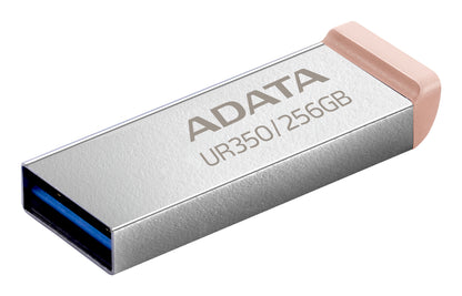 ADATA UR350 unidad flash USB 256 GB USB tipo A 3.2 Gen 1 (3.1 Gen 1) Café, Acero inoxidable