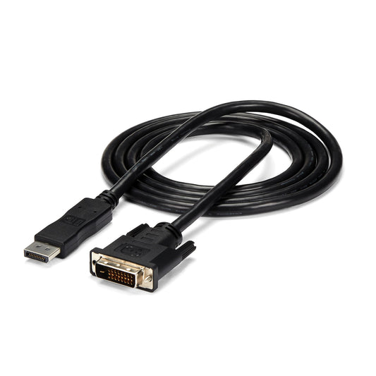 StarTech.com DP2DVIMM6 adaptador de cable de vídeo Negro