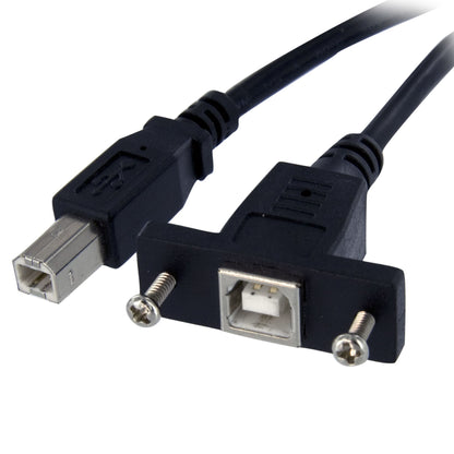 StarTech.com USBPNLBFBM1 cable USB USB 2.0 0.3 m 0.48 Gbit/s Negro