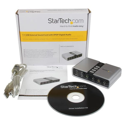 StarTech.com ICUSBAUDIO7D tarjeta de audio 7.1 canales