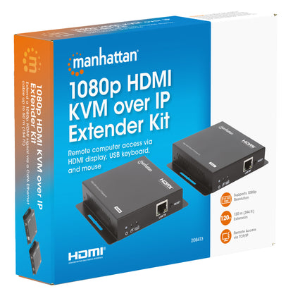 Extensor Video Manhattan HDMI KVM 120M via Cat6 1080p