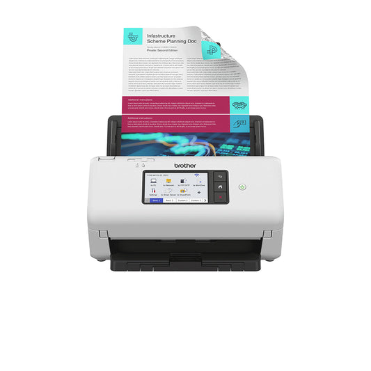 Escáner Brother ADS-4700W Profesional Resolución 1200 ppp 80PPM ADF