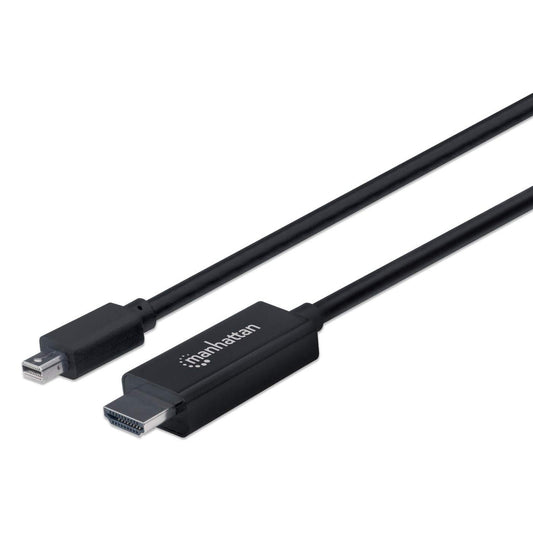 Cable Manhattan Mini DisplayPort M-M 4K a 60Hz 1.8m Color Negro