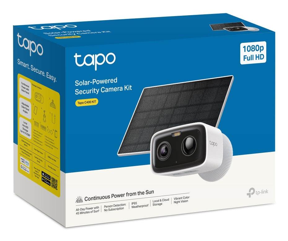 TP-Link Tapo C400 KIT Caja Cámara de seguridad IP Exterior 1920 x 1080 Pixeles Pared