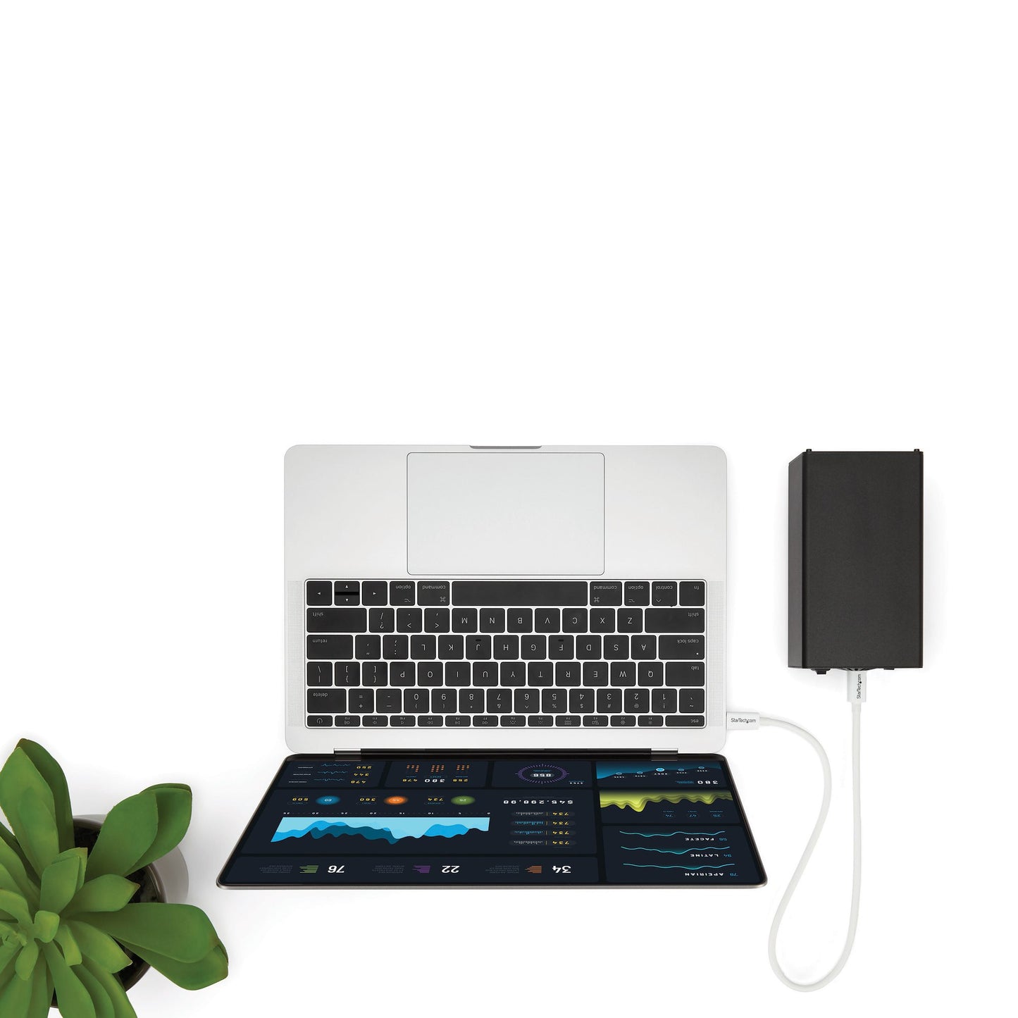 StarTech.com TBLT34MM50CW cable Thunderbolt 0.5 m 40 Gbit/s