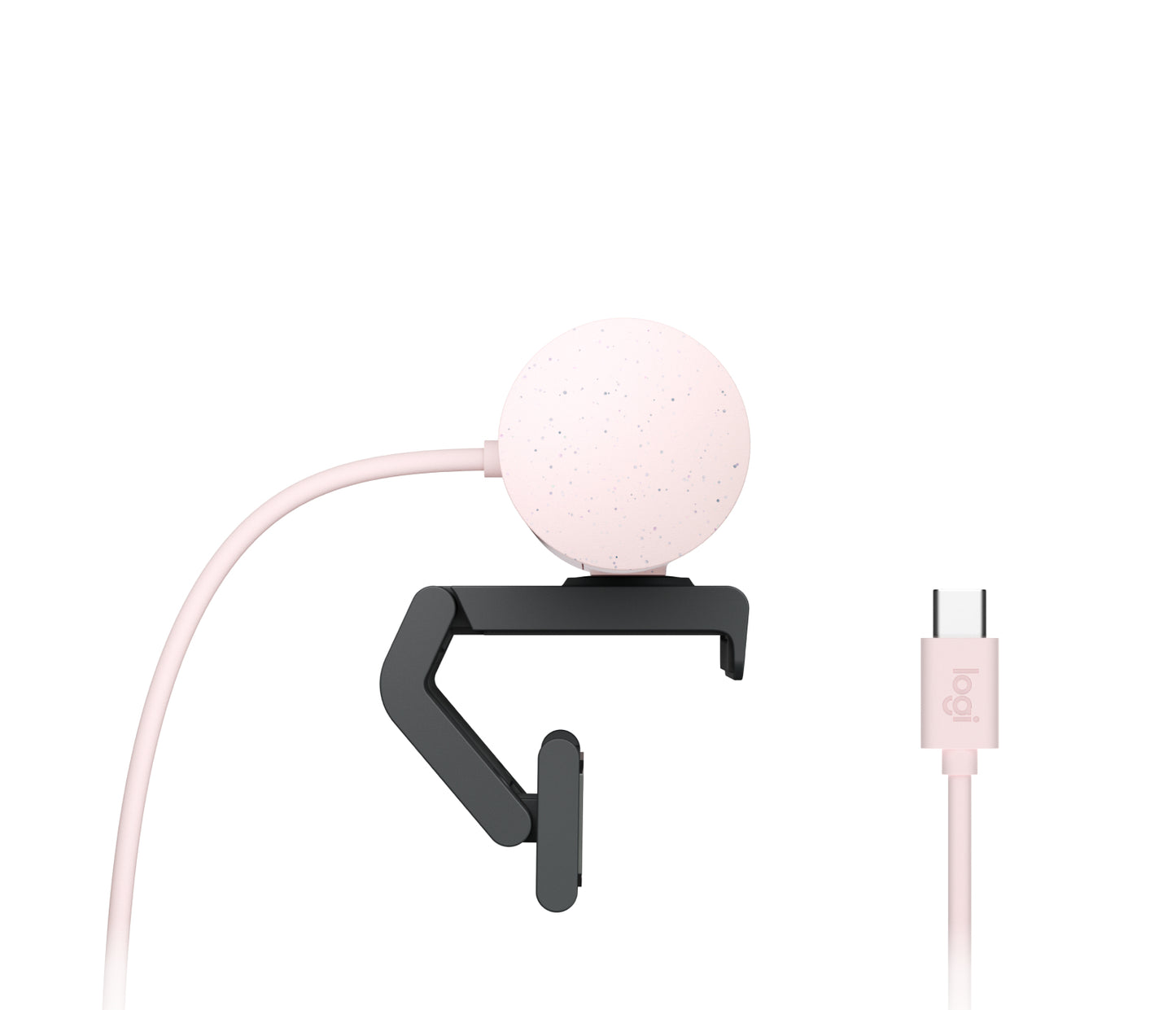 Cámara Web Logitech Brio 500 FHD Resolución 1080p Corrección Iluminación Encuadre Automático Color Rosa