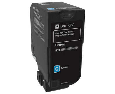 Tóner Lexmark CS725de Alto Rendimiento 12mil Páginas Color Cian