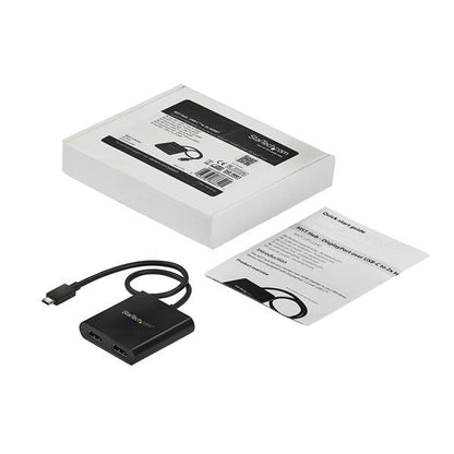 StarTech.com MSTCDP122HD adaptador gráfico USB 3840 x 2160 Pixeles Negro
