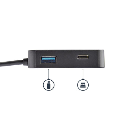 StarTech.com DKT30CHD base para laptop o replicador de puertos Alámbrico USB 3.2 Gen 1 (3.1 Gen 1) Type-C Negro