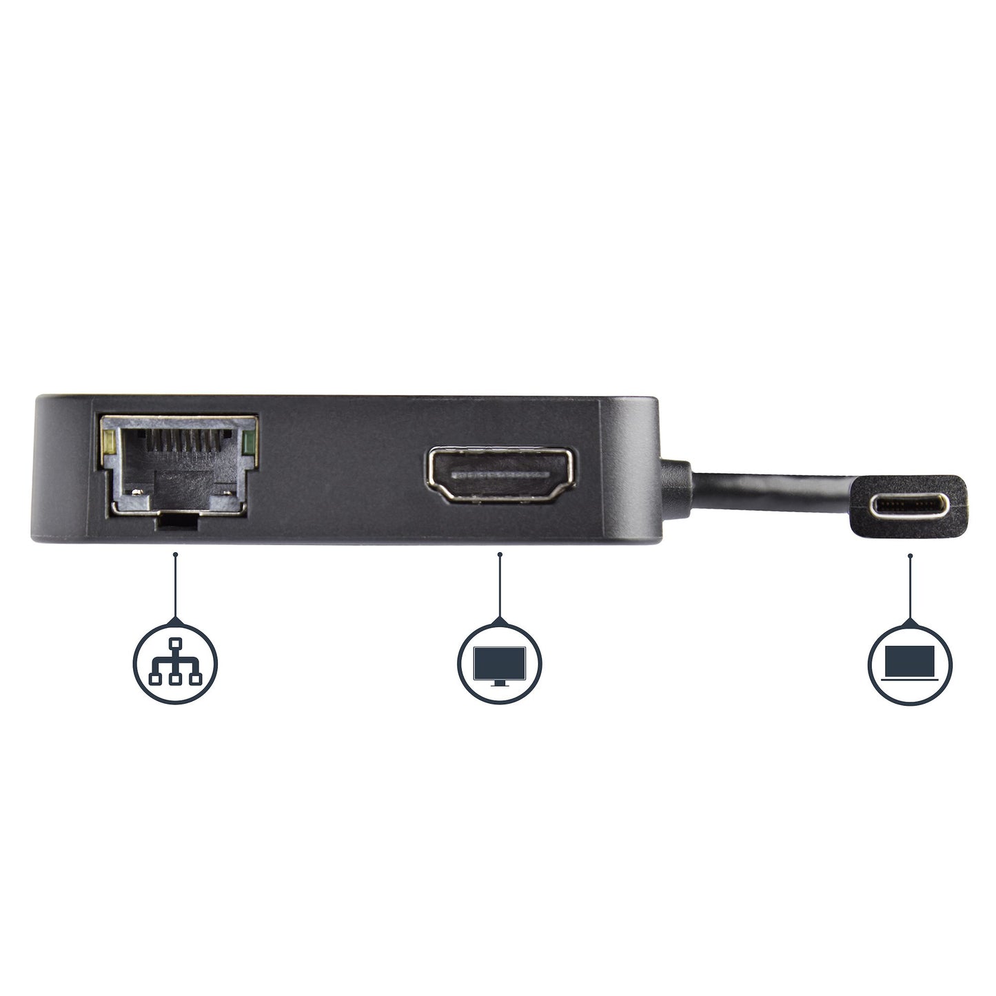 StarTech.com DKT30CHD base para laptop o replicador de puertos Alámbrico USB 3.2 Gen 1 (3.1 Gen 1) Type-C Negro