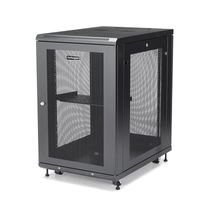 StarTech.com RK1833BKM armario rack Rack o bastidor independiente Negro