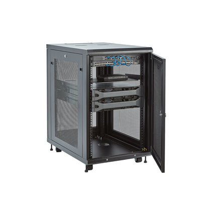 StarTech.com RK1833BKM armario rack Rack o bastidor independiente Negro