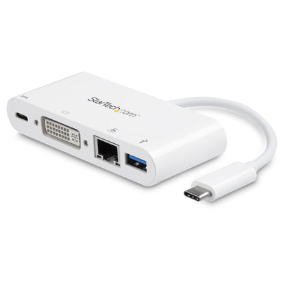 StarTech.com DKT30CDVPD base para laptop o replicador de puertos Alámbrico USB 3.2 Gen 1 (3.1 Gen 1) Type-C Blanco