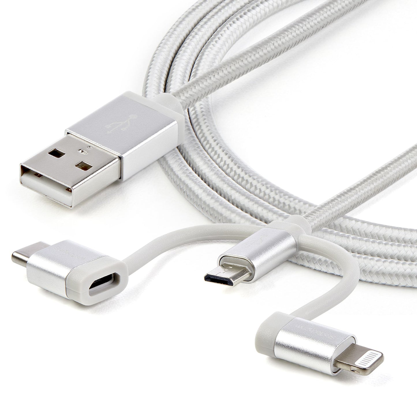 StarTech.com LTCUB1MGR cable USB USB 2.0 Micro-USB B 0.48 Gbit/s Plata