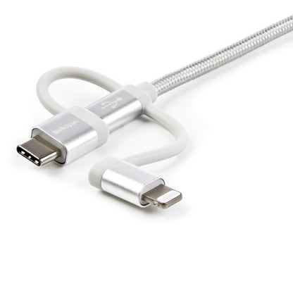 StarTech.com LTCUB1MGR cable USB USB 2.0 Micro-USB B 0.48 Gbit/s Plata
