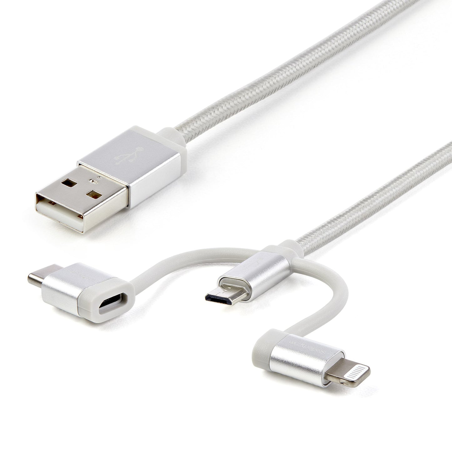 StarTech.com LTCUB1MGR cable USB USB 2.0 Micro-USB B 0.48 Gbit/s Plata