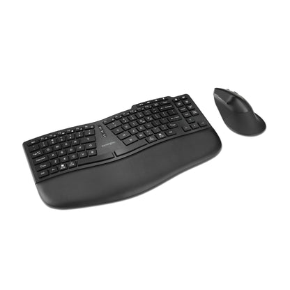 Kensington Pro Fit Ergo KM675 EQ teclado Ratón incluido Oficina RF inalámbrico + bluetooth QWERTY Español Negro