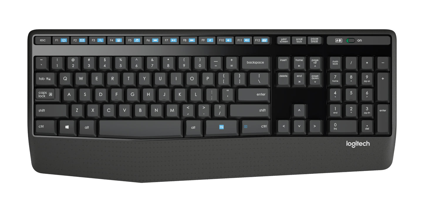 Teclado y Mouse Logitech MK345 Inalámbrico 1000 dpi USB Color Negro