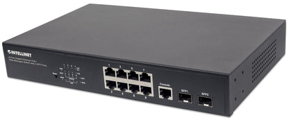 Intellinet 561167 dispositivo de redes Gestionado Gigabit Ethernet (10/100/1000) Energía sobre Ethernet (PoE) Negro