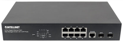Intellinet 561167 dispositivo de redes Gestionado Gigabit Ethernet (10/100/1000) Energía sobre Ethernet (PoE) Negro