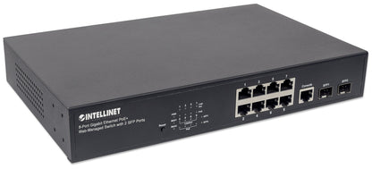 Intellinet 561167 dispositivo de redes Gestionado Gigabit Ethernet (10/100/1000) Energía sobre Ethernet (PoE) Negro