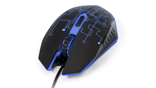 Mouse Vorago Gamer MO-501 Óptico Iluminado 3200 dpi USB Color Negro