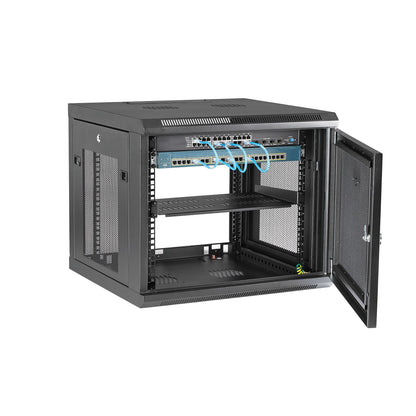 StarTech.com RK920WALM armario rack Bastidor de pared Negro