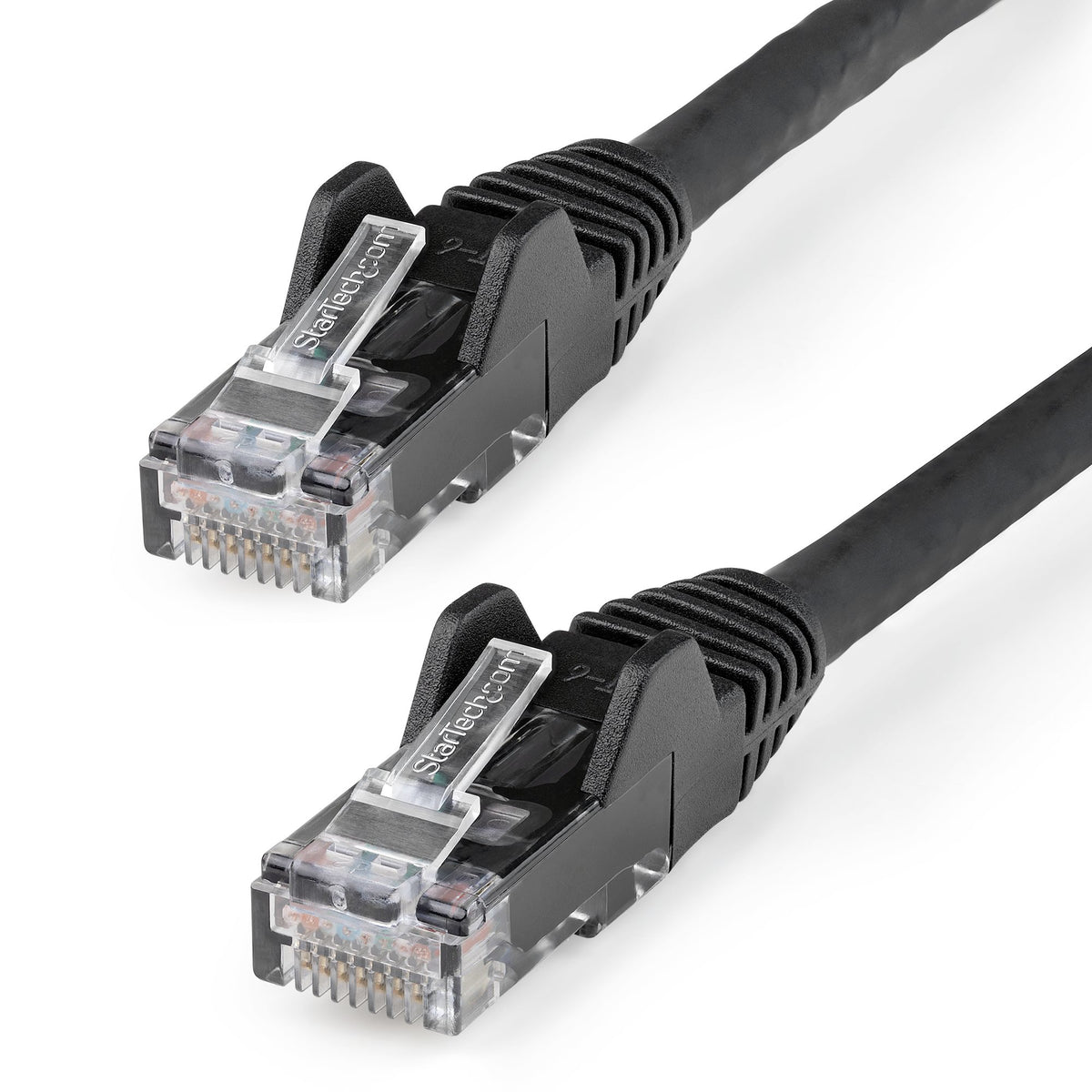 StarTech.com N6LPATCH1MBK cable de red Negro 1 m Cat6 U/UTP (UTP) Alrededor
