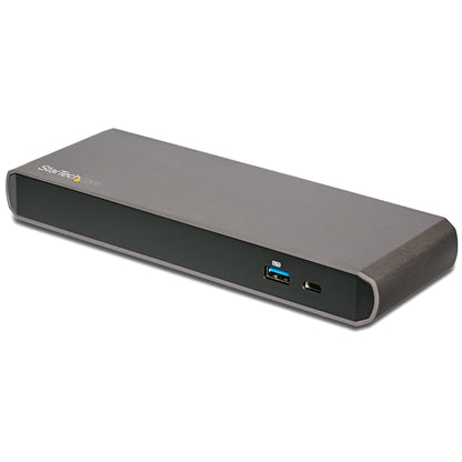 StarTech.com TB3DK2DPPD base para laptop o replicador de puertos Alámbrico USB 3.2 Gen 1 (3.1 Gen 1) Type-C Negro, Gris