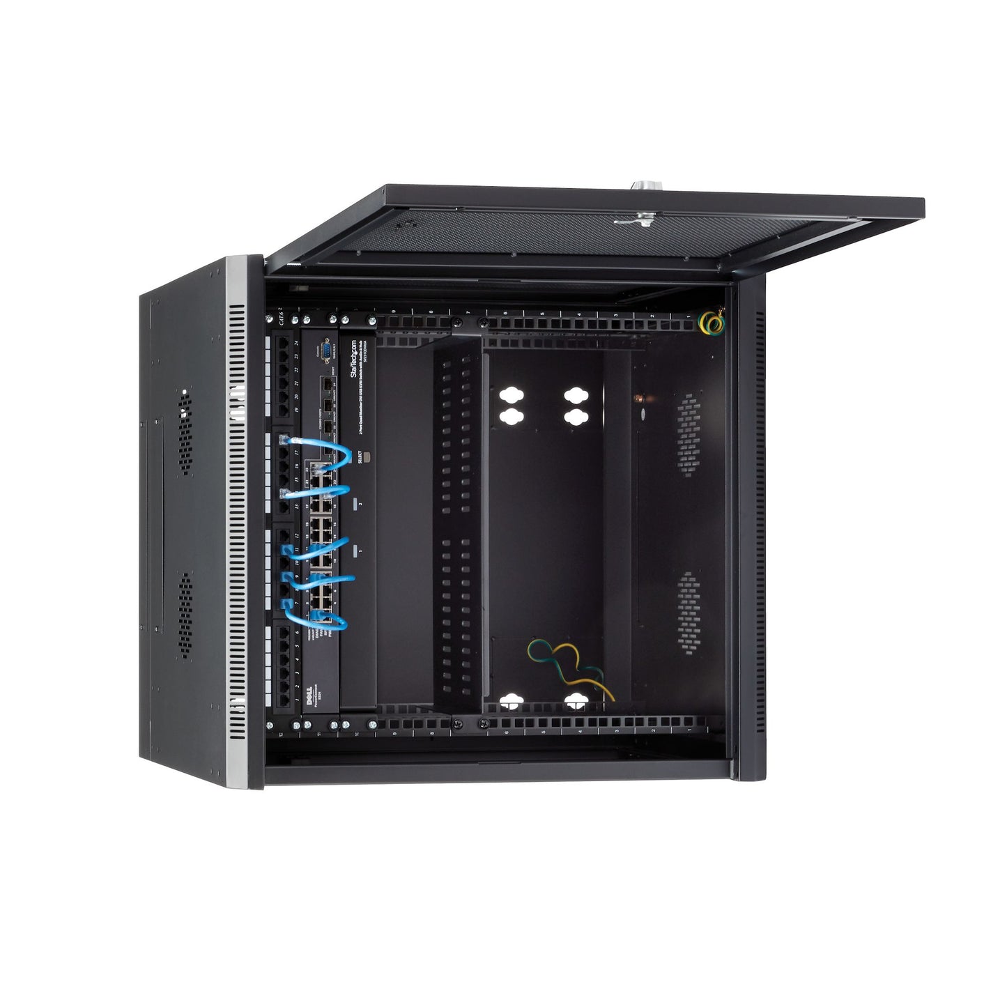 StarTech.com RK1224WALHM armario rack Bastidor de pared Negro