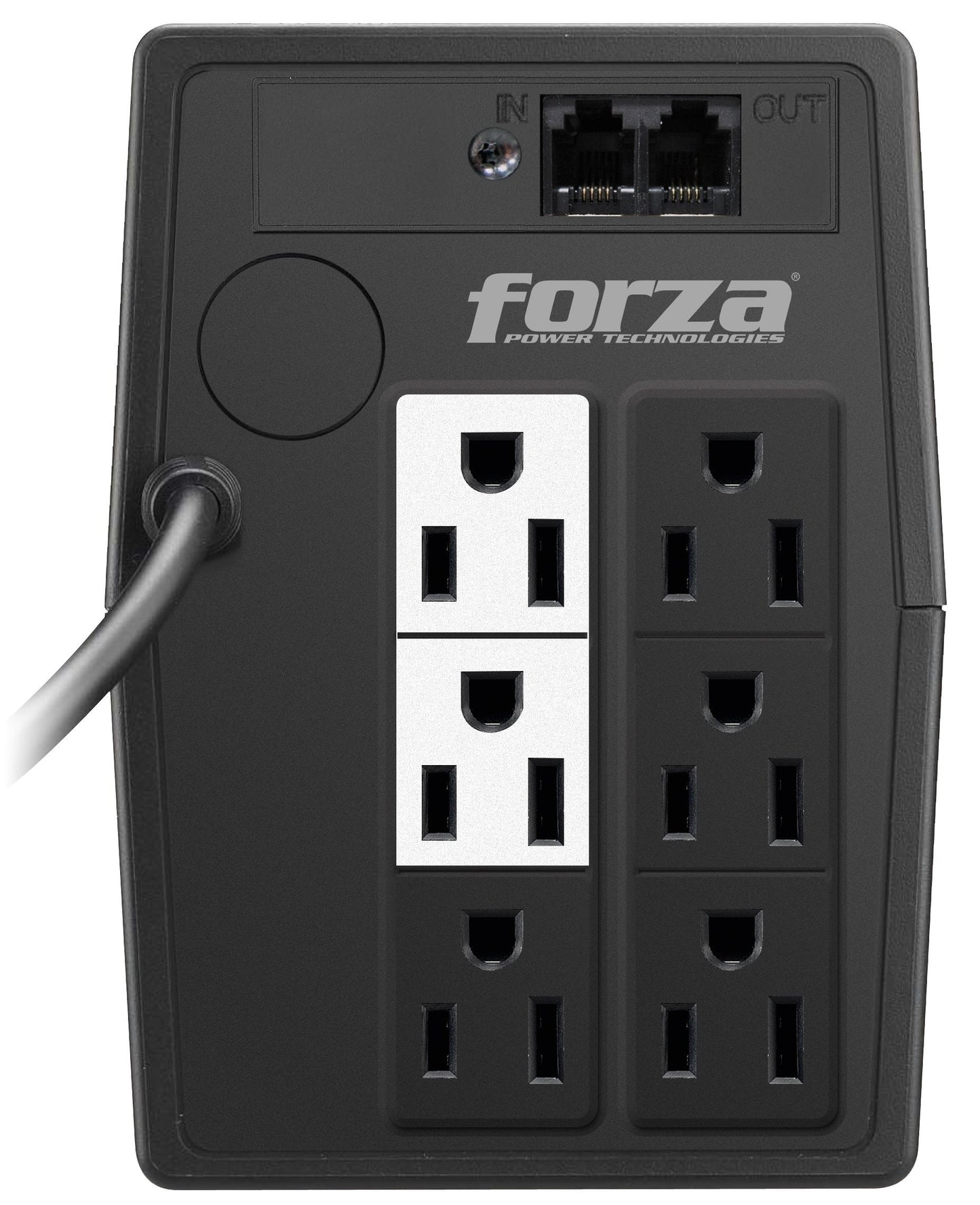 UPS Forza NT-511 Interactivo 500VA/250W 6 Salidas RJ11 Torre 120V Negro