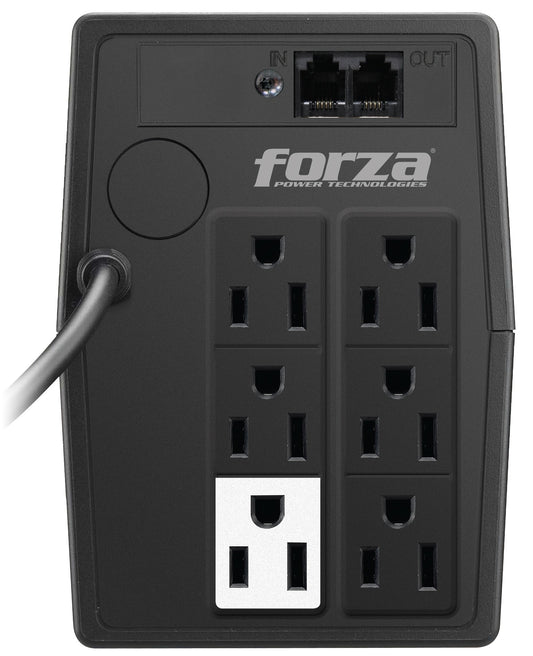 UPS Forza NT-751 Interactivo 750VA/375W 6 Salidas RJ11 Torre 120V Negro