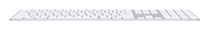 Apple MXCJ3LL/A teclado Universal Bluetooth QWERTY Inglés de EE.UU. Plata, Blanco