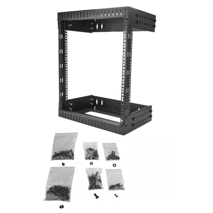 StarTech.com RK12WALLOA armario rack Bastidor de pared Negro