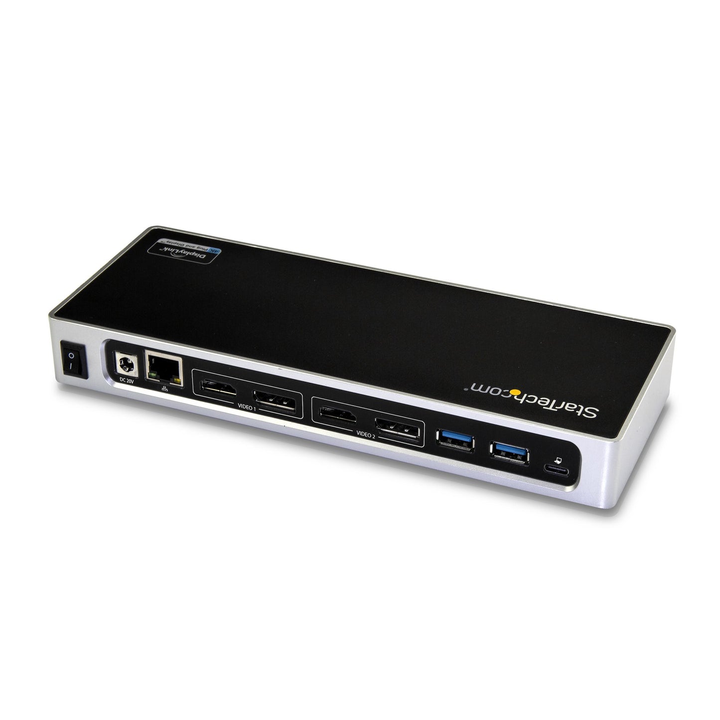 StarTech.com DK30A2DH base para laptop o replicador de puertos Alámbrico USB 3.2 Gen 1 (3.1 Gen 1) Type-C Negro, Plata