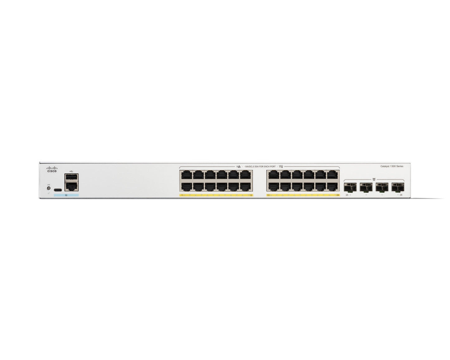 Cisco Catalyst 1300 Gestionado L2/L3 Gigabit Ethernet (10/100/1000) Energía sobre Ethernet (PoE) Gris